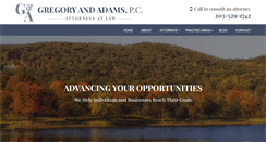 Desktop Screenshot of gregoryandadams.com
